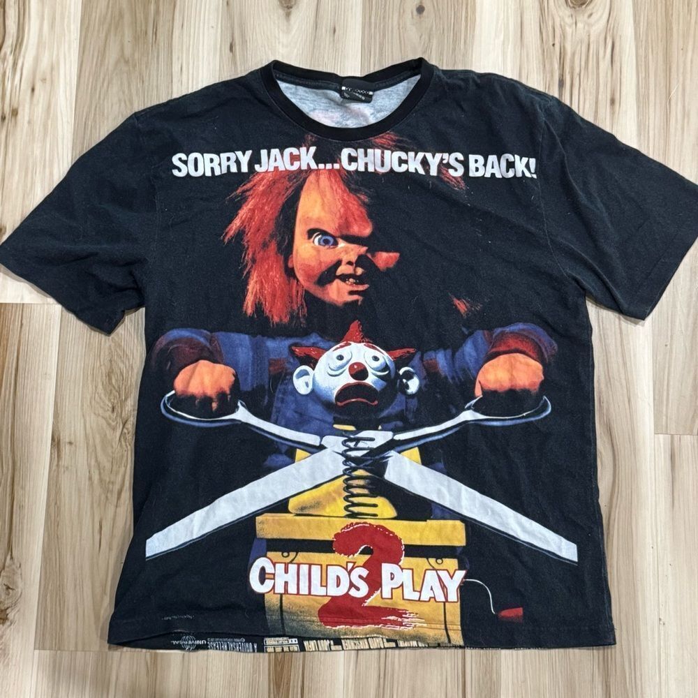 Dumbgood All Over Print Chucky Child’s Play 2 Tee Shirt Men’s Large